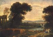 Claude Lorrain Landscape with the Rest on the Flight into Egypt oil painting artist